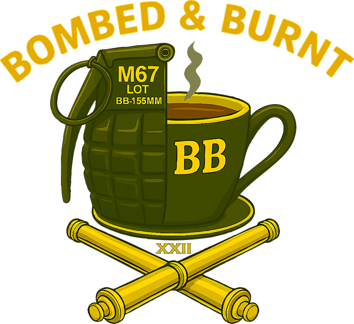 Bombed & Burnt Coffee Co. emblem